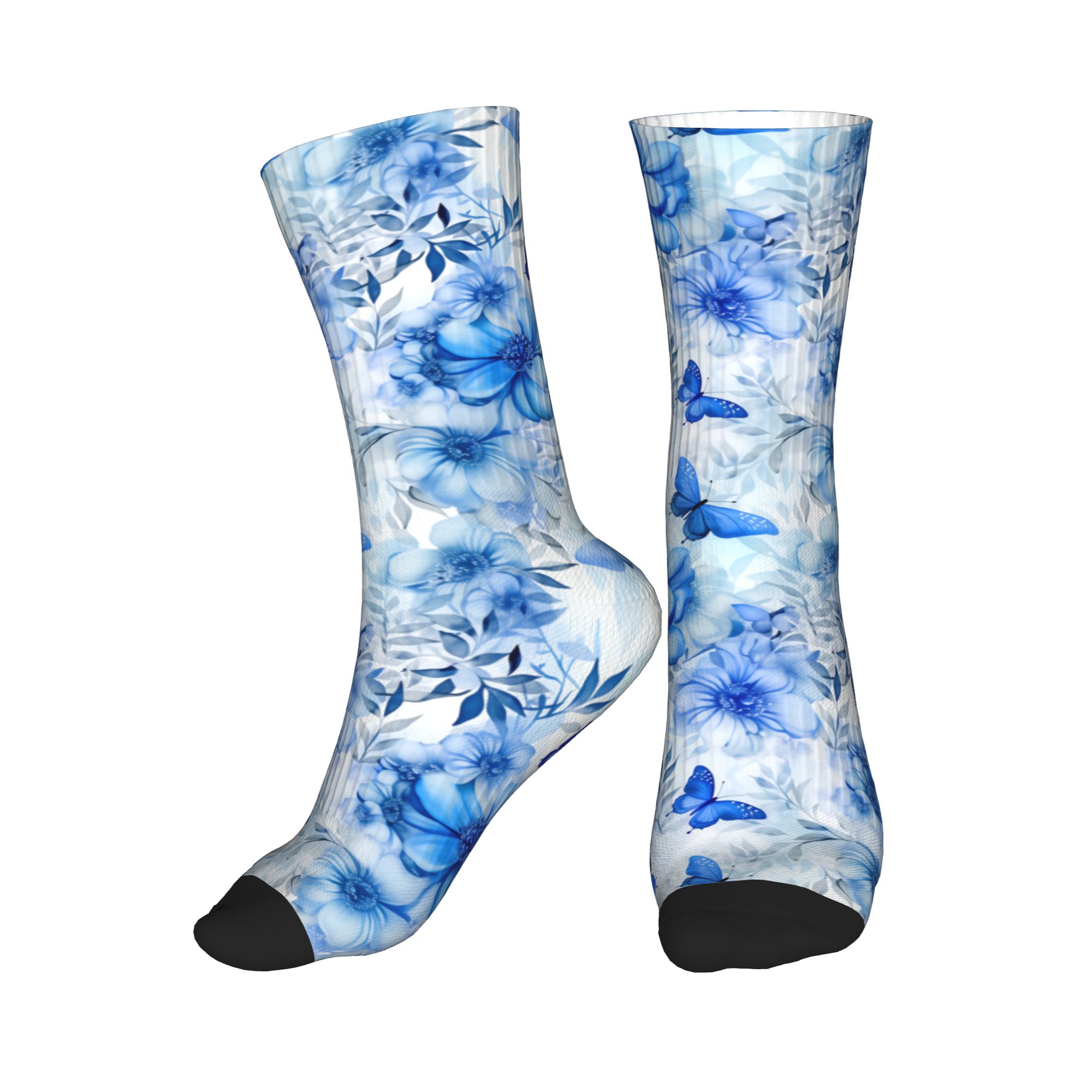 Dress Sock Men - Chaussettes de ballet bleues à motif